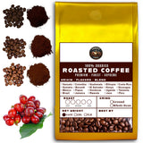 16 OZ Specialty Whole Bean and Ground Coffee Supreme Finest Artisan for Drips Cold Brew Espresso French Press Dark Medium Light Roast from Vanuatu Sumatra Ethiopia Brazil Kenya Colombia Guatemala Burundi Costa Rica East Java El Salvador Honduras etc